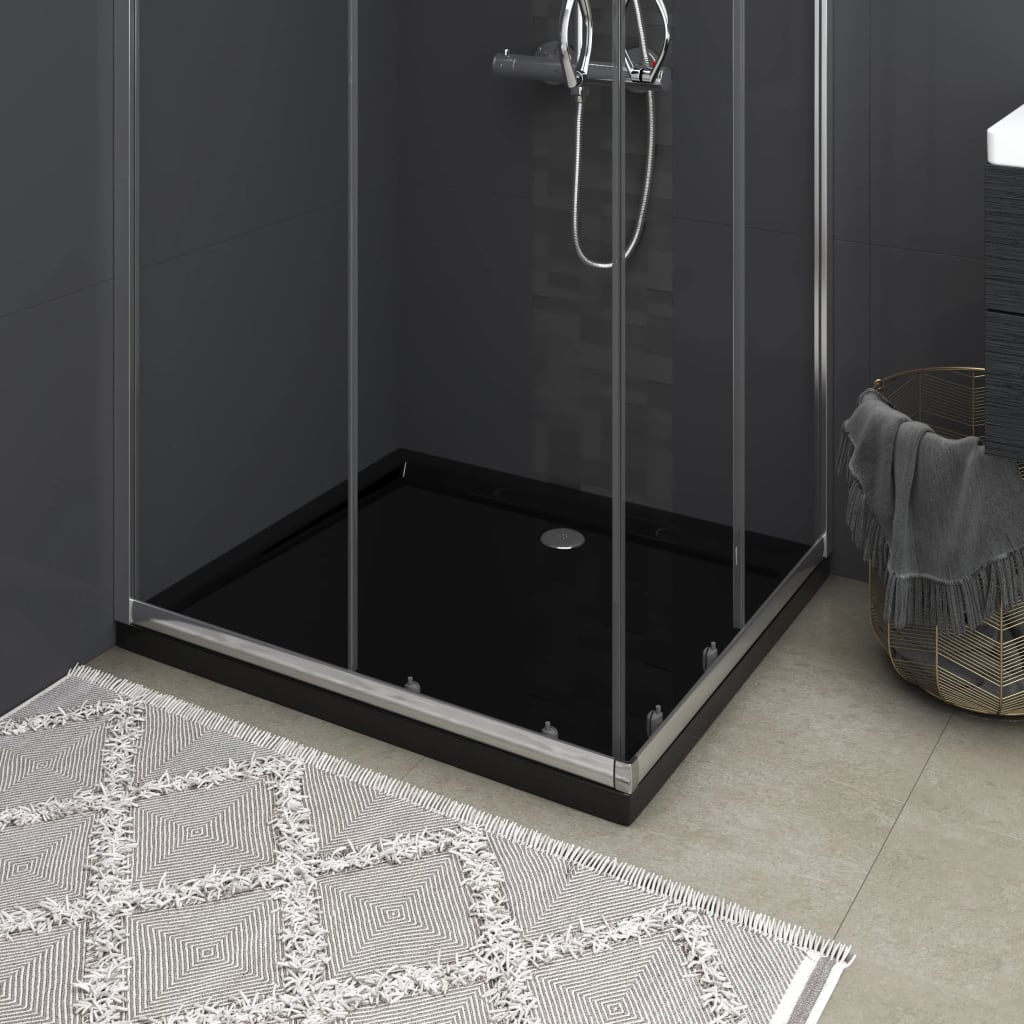 Black Rectangular ABS Shower Tray - Direct Imports