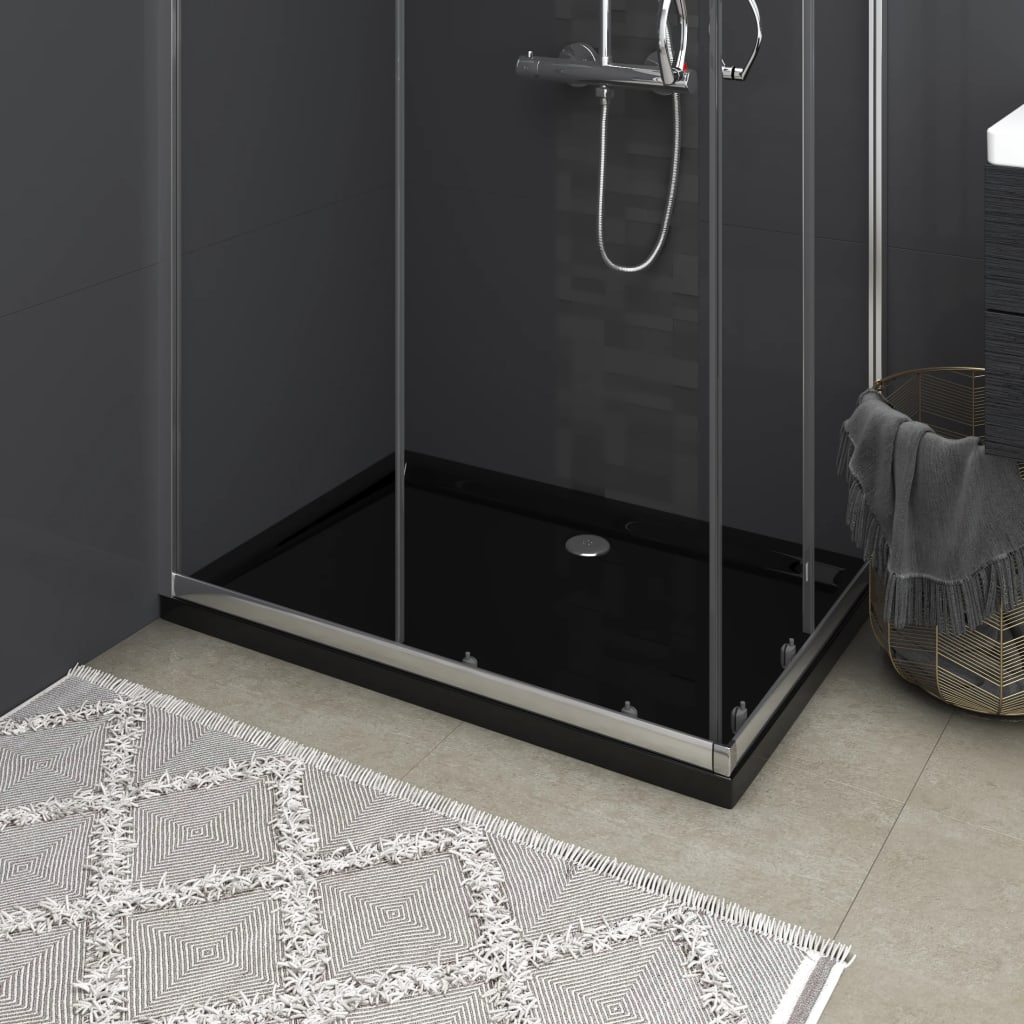 Black Rectangular ABS Shower Tray - Tyrell & Tyrell
