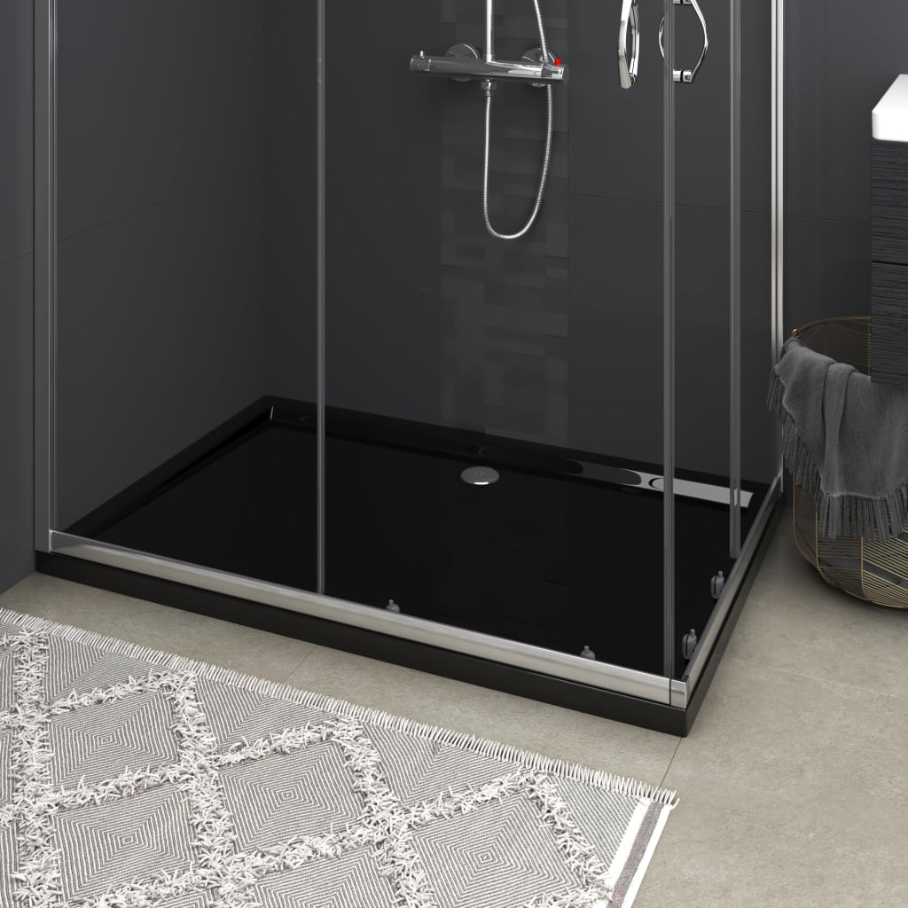 Black Rectangular ABS Shower Tray - Merlin Deals