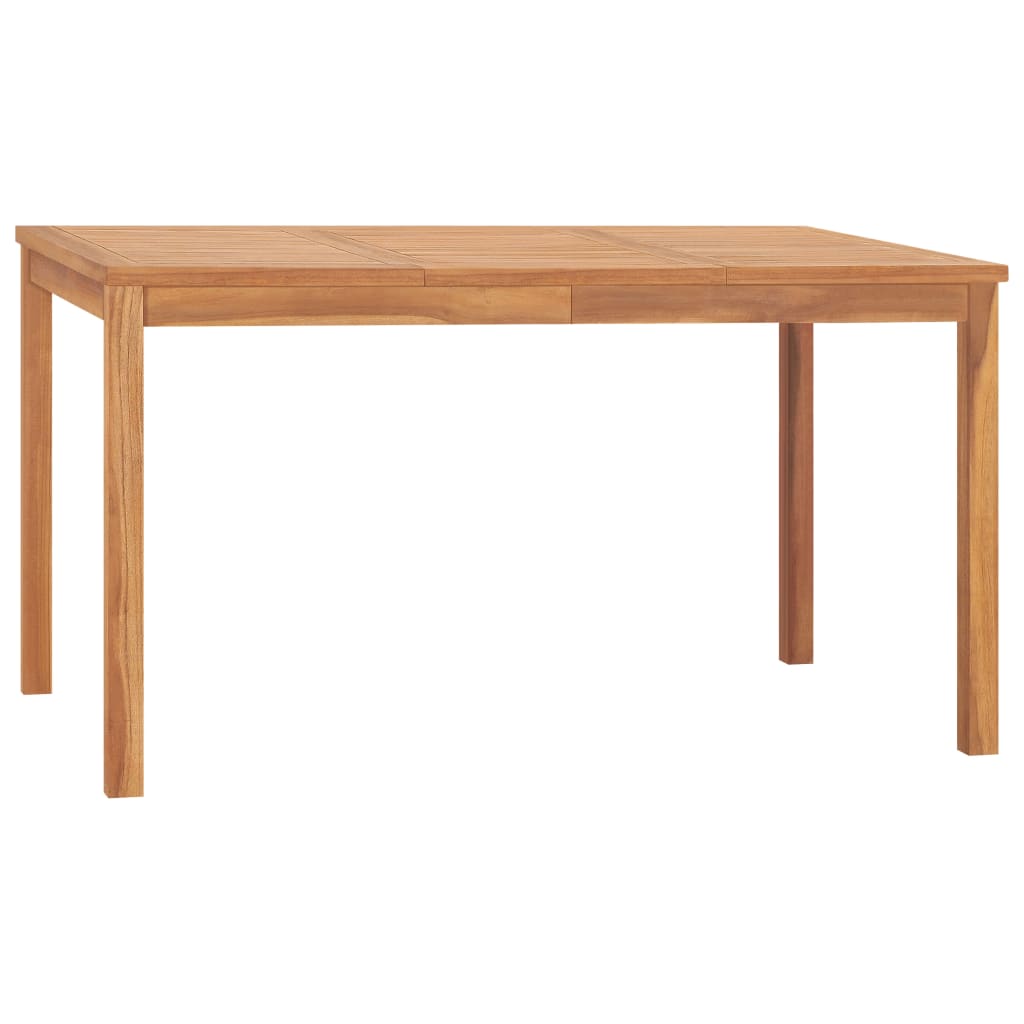 Garden Dining Table 140x80x77 cm Solid Teak Wood - Millennium Furniture