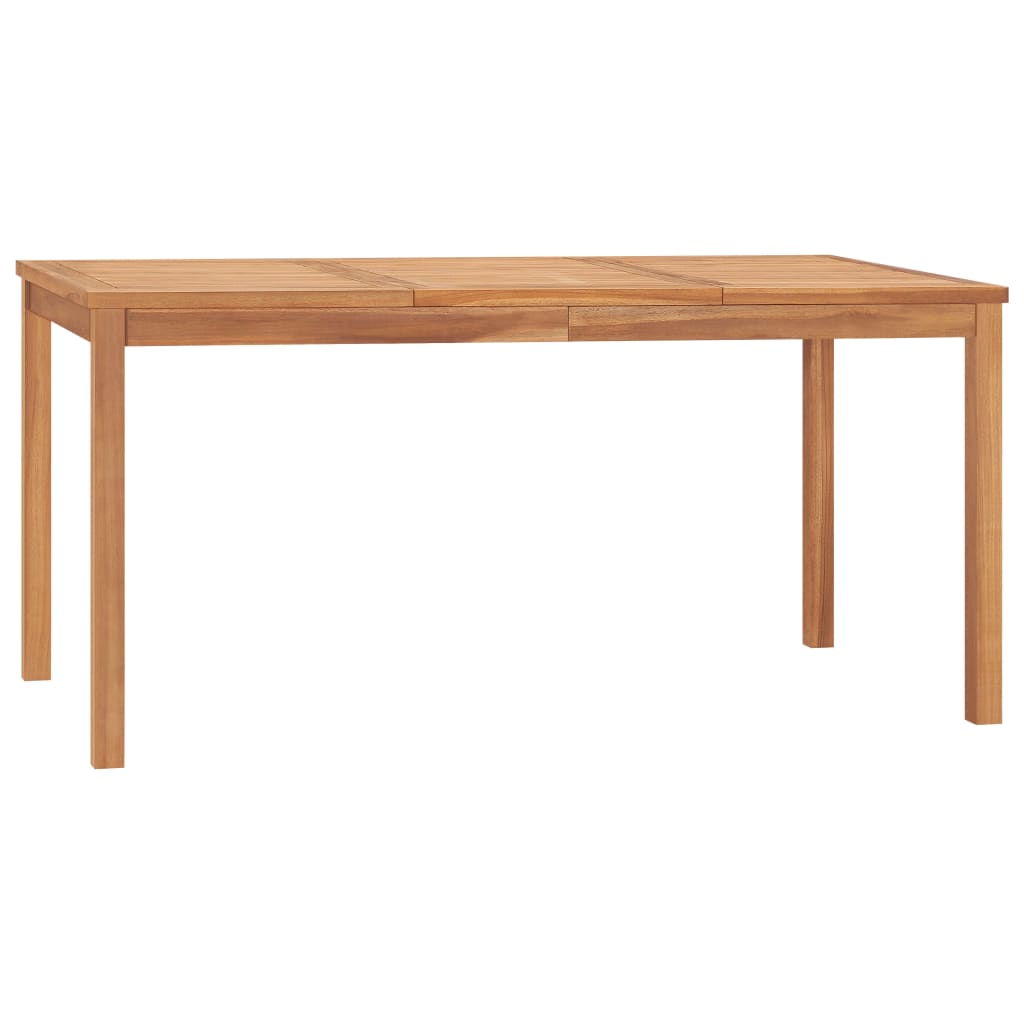 Garden Dining Table 160x80x77 cm Solid Teak Wood - Sid & Sam