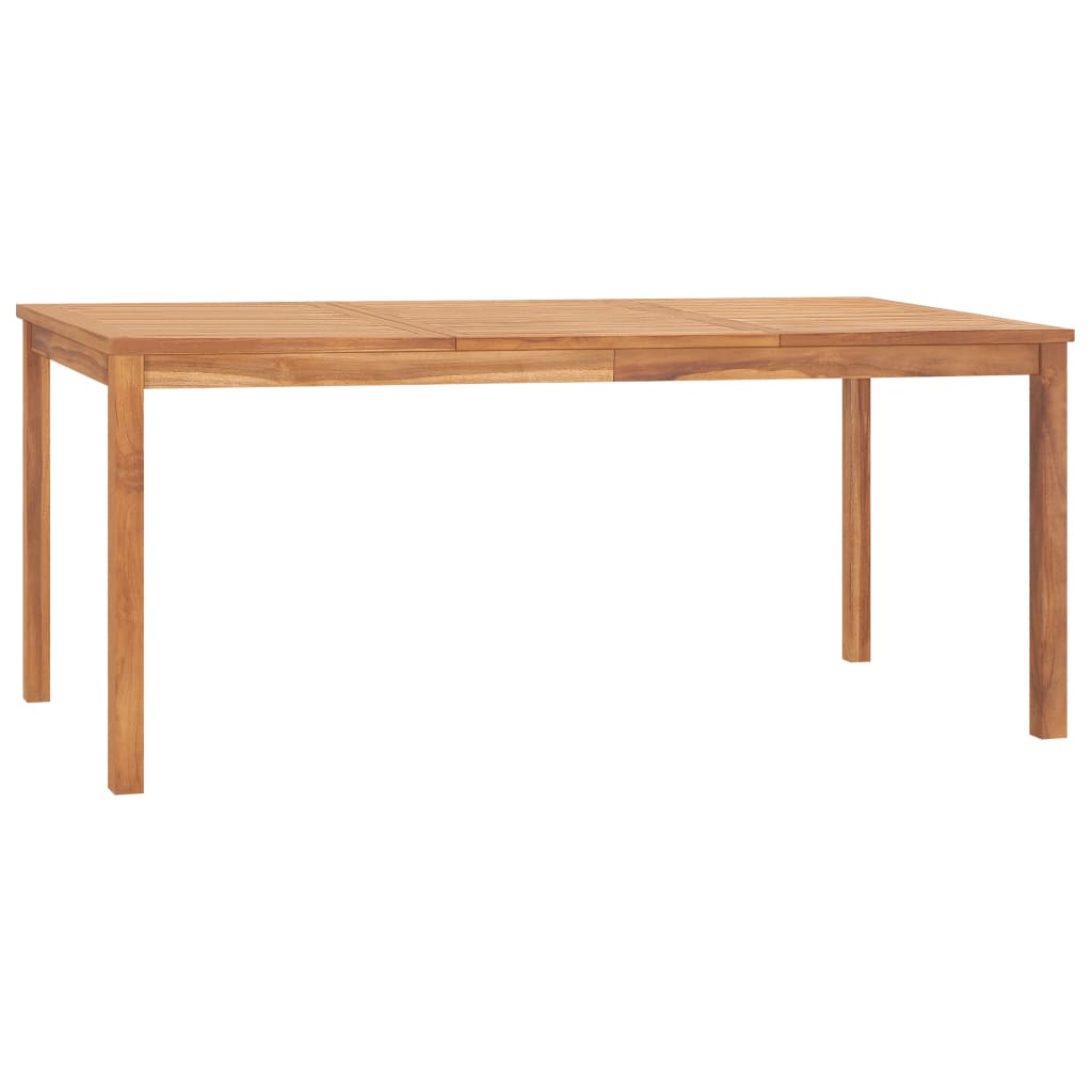 Garden Dining Table 180x90x77 cm Solid Teak Wood - Brittle & Co