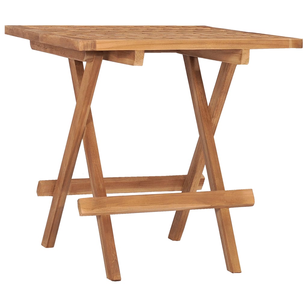 Folding Garden Table 50x50x50 cm Solid Teak Wood - Sid & Sam