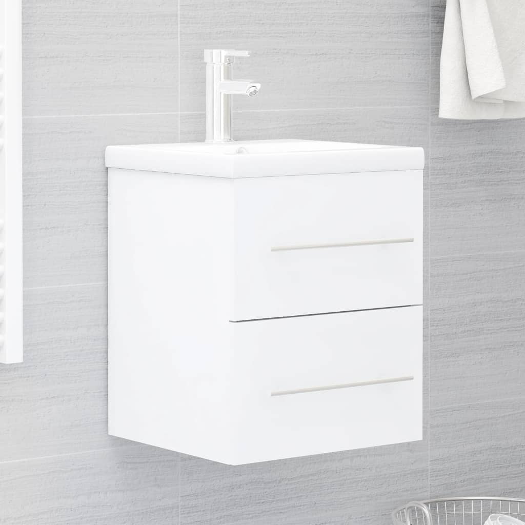 Sink Cabinet White 41x38.5x48 cm Engineered Wood - Decor Base
