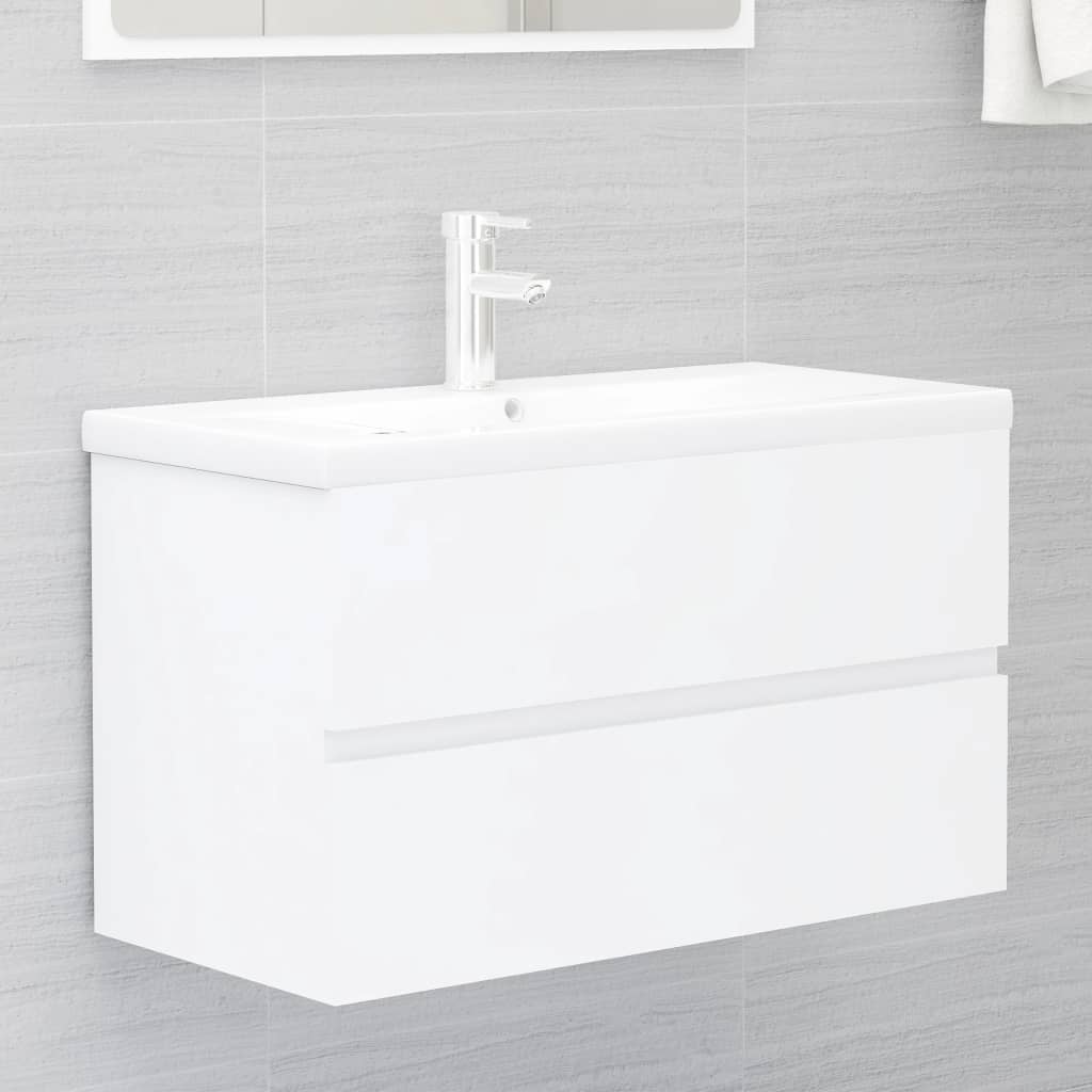 Sink Cabinet White 80x38.5x45 cm Engineered Wood - Tyrell & Tyrell