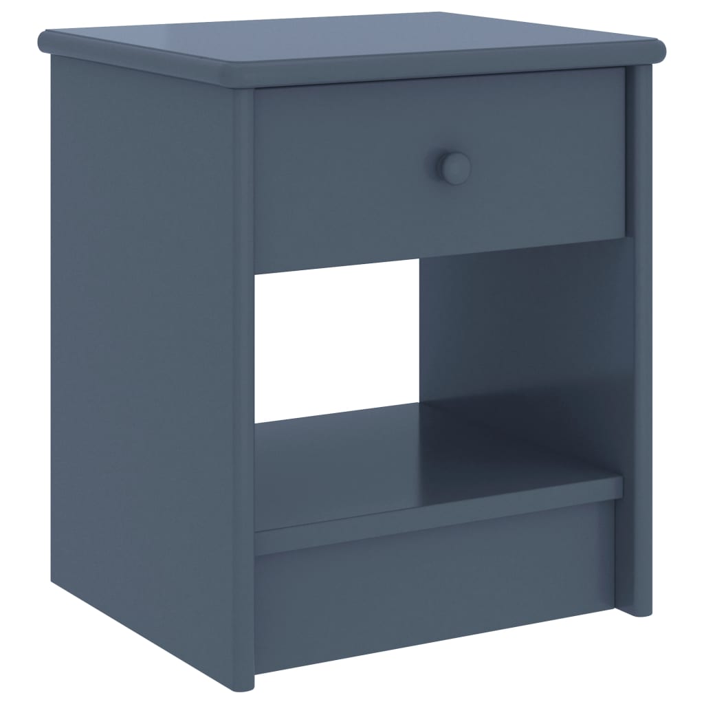 Bedside Table - NORRIS Aven Nightstand Light Grey 35cm - Decor Base