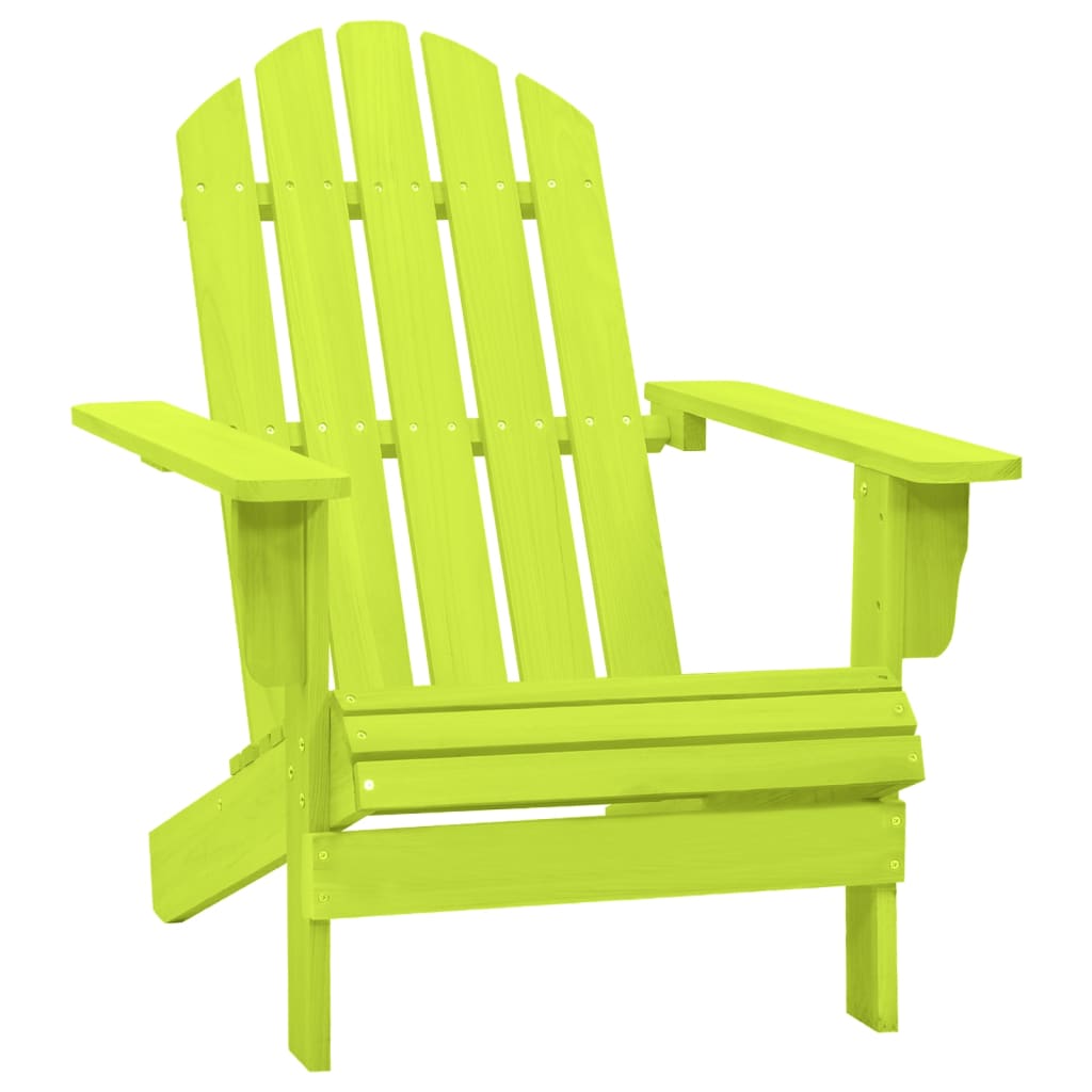 Garden Adirondack Chair Solid Fir Wood Green - Tyrell & Tyrell