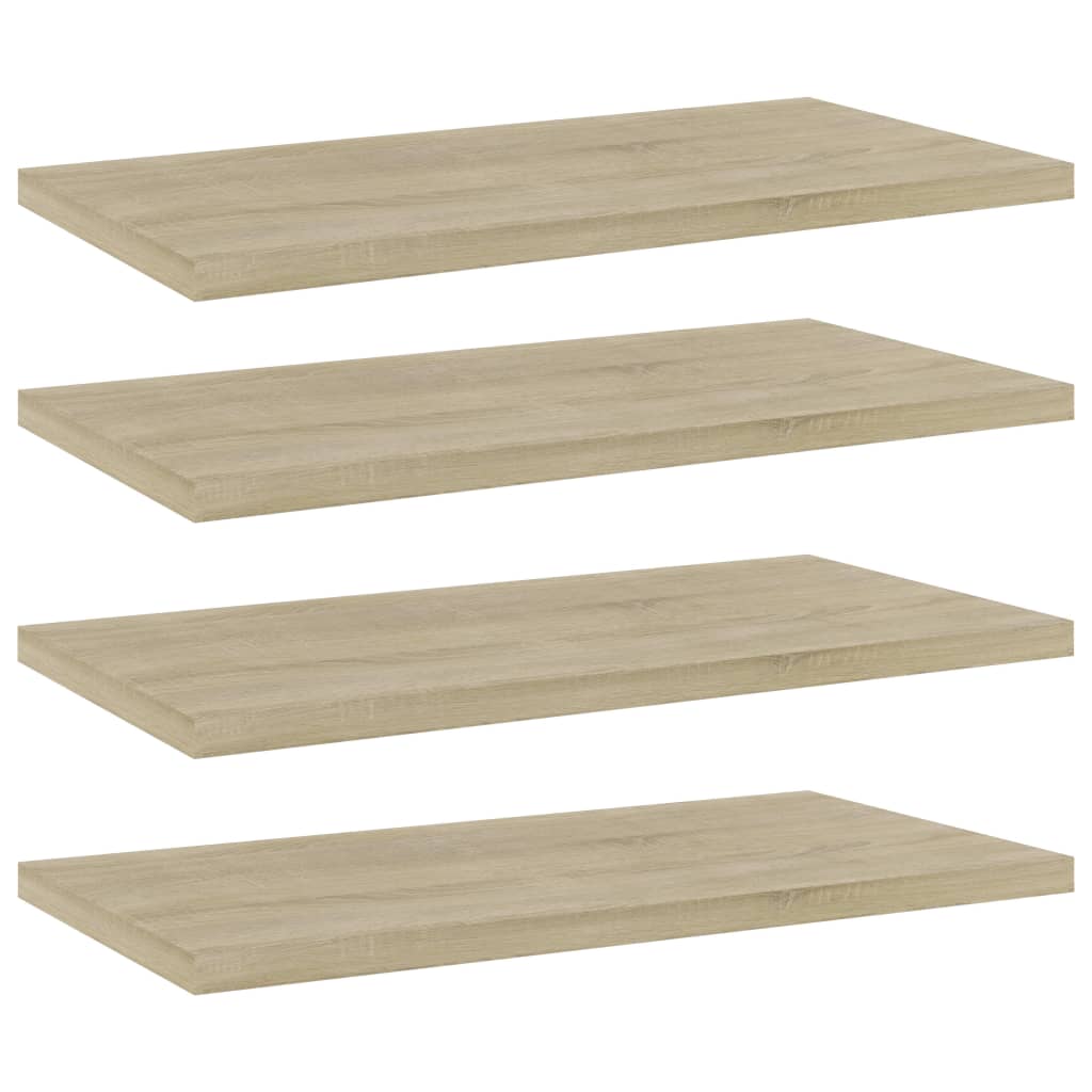 Bookshelf Boards 4 pcs Sonoma Oak 40x20x1.5 cm Engineered Wood - Design Hut