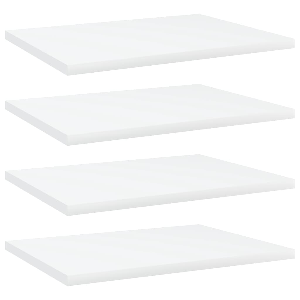 Bookshelf Boards 4 pcs White 40x30x1.5 cm Engineered Wood - Unbeatable Bargains