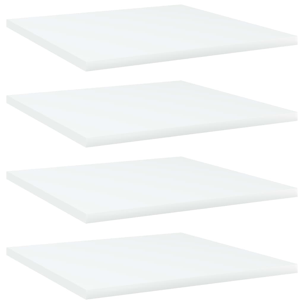 Bookshelf Boards 4 pcs White 40x40x1.5 cm Engineered Wood - R and M Furniture