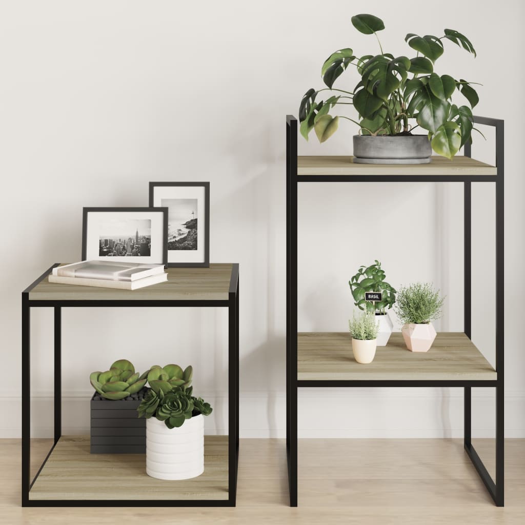Bookshelf Boards 4 pcs Sonoma Oak 40x40x1.5 cm Engineered Wood - Decor Base