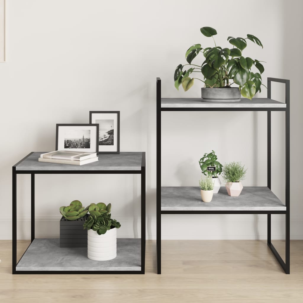 Bookshelf Boards 8 pcs Concrete Grey 40x50x1.5 cm Engineered Wood - The Home Maker