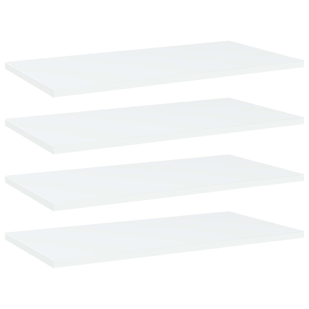 Bookshelf Boards 4 pcs White 60x30x1.5 cm Engineered Wood - R and M Furniture