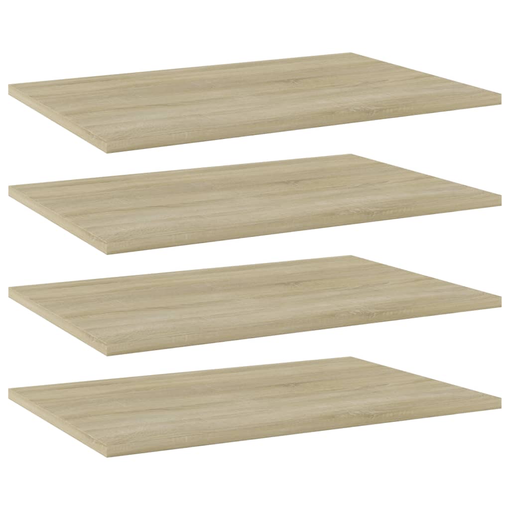 Bookshelf Boards 4 pcs Sonoma Oak 60x40x1.5 cm Engineered Wood - Design Hut