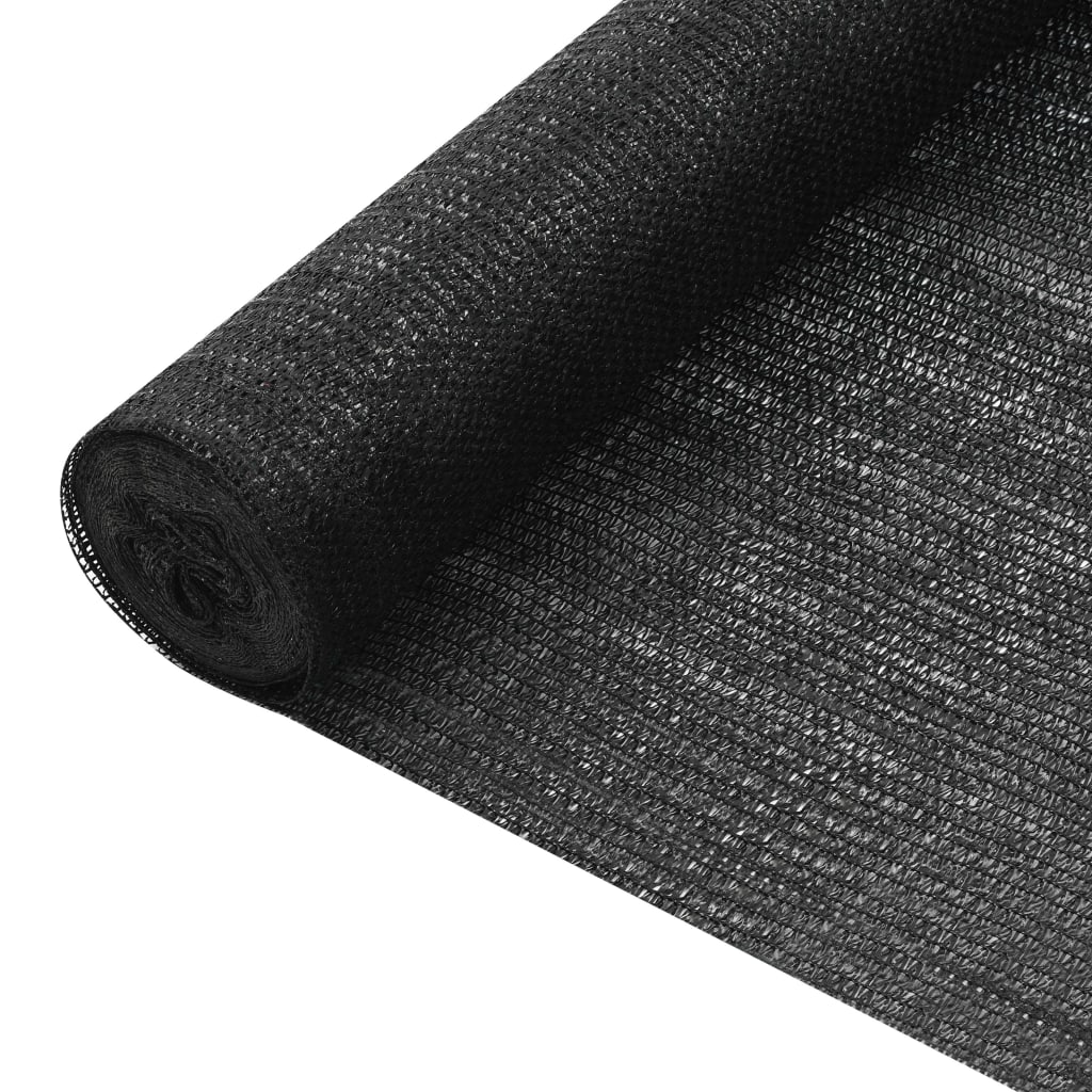 Privacy Net Black 1.8x50 m HDPE 75 g/m2 - The Home Maker