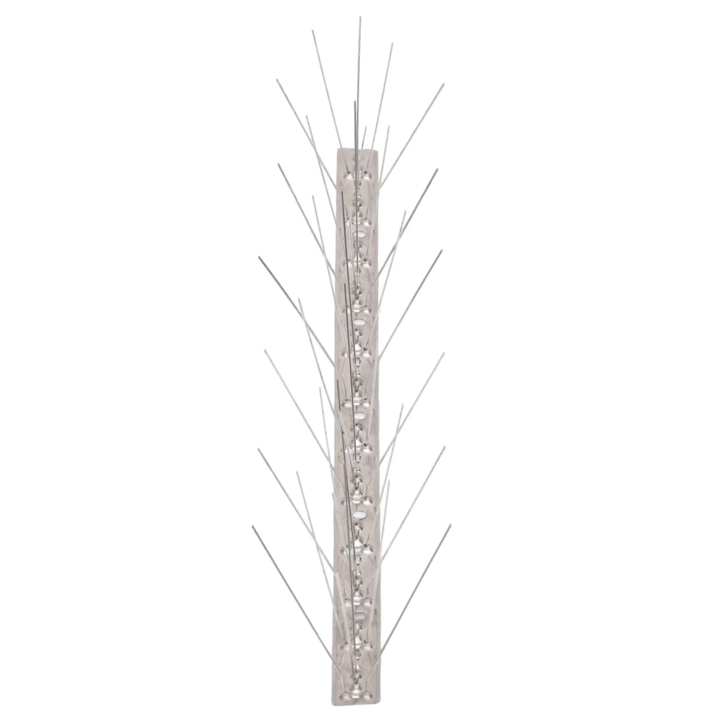 5-row Stainless Steel Bird & Pigeon Spikes Set of 40 20 m - Decor Base