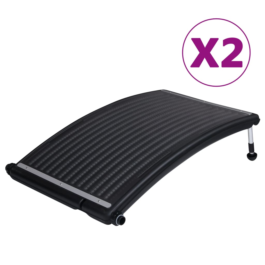 Curved Pool Solar Heating Panels 2 pcs 110x65 cm - Style and Chic