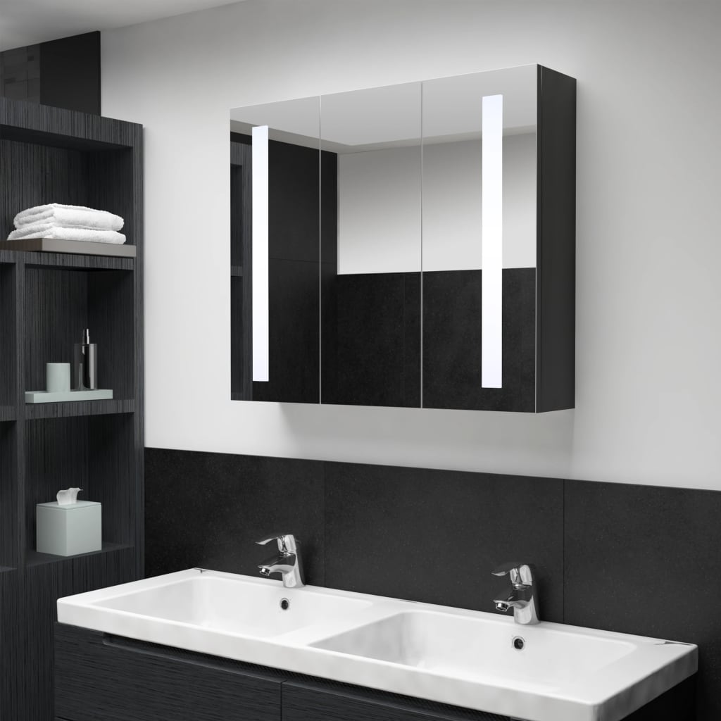 LED Bathroom Mirror Cabinet 89x14x62 cm - The Home Maker