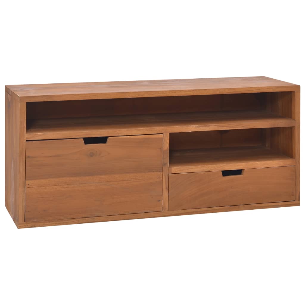 TV Cabinet 90x30x40 cm Solid Teak Wood - Tyrell & Tyrell