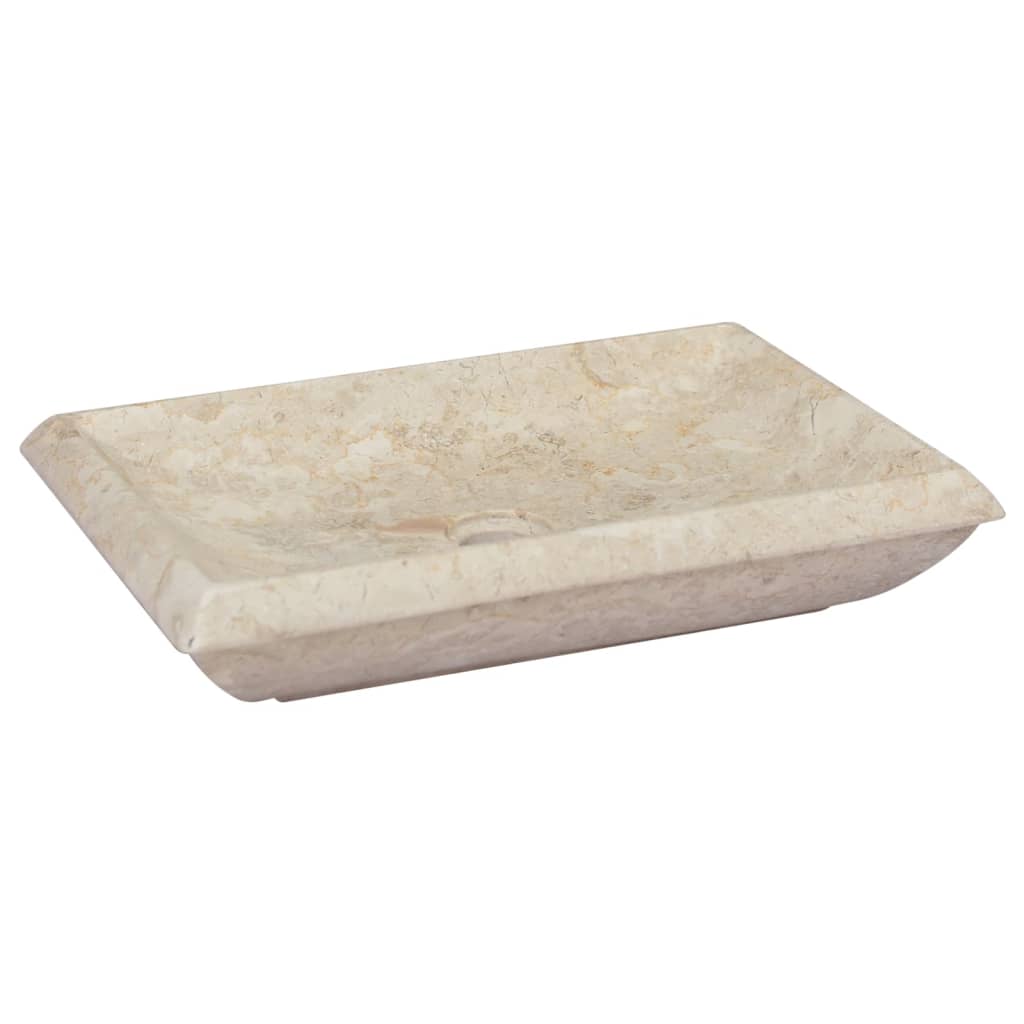 Sink Cream 50x35x10 cm Marble - Decor Base