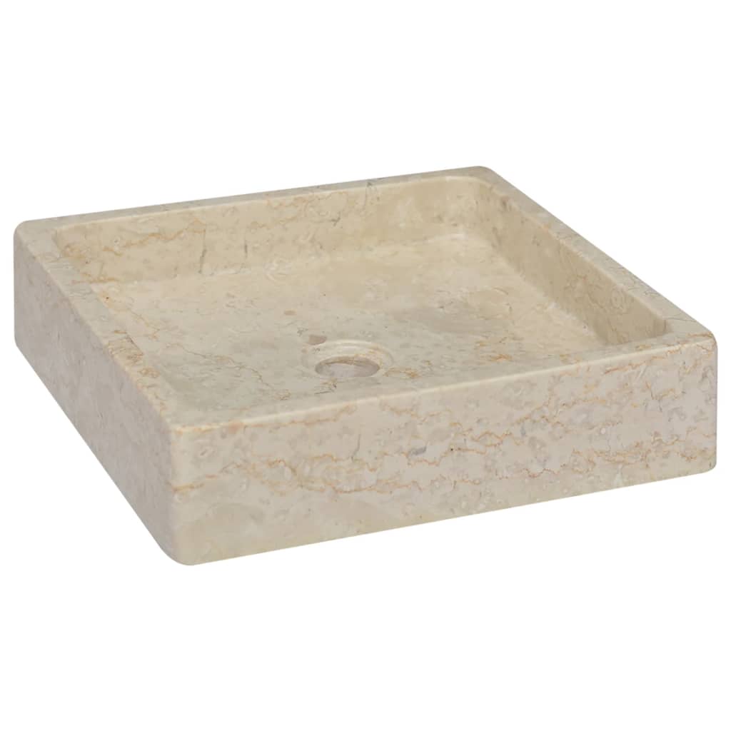 Sink Cream 40x40x10 cm Marble - Sid & Sam