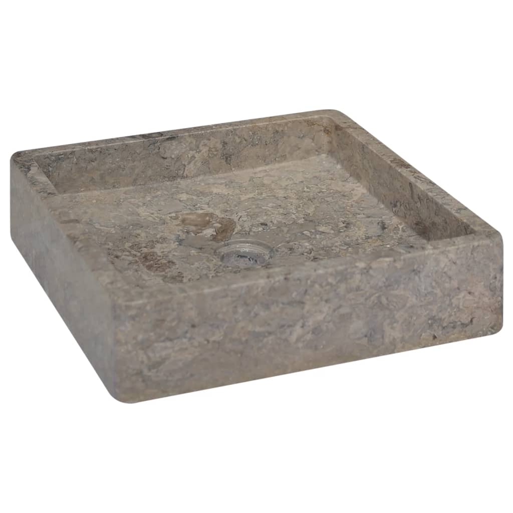 Sink Grey 40x40x10 cm Marble - All Things Good