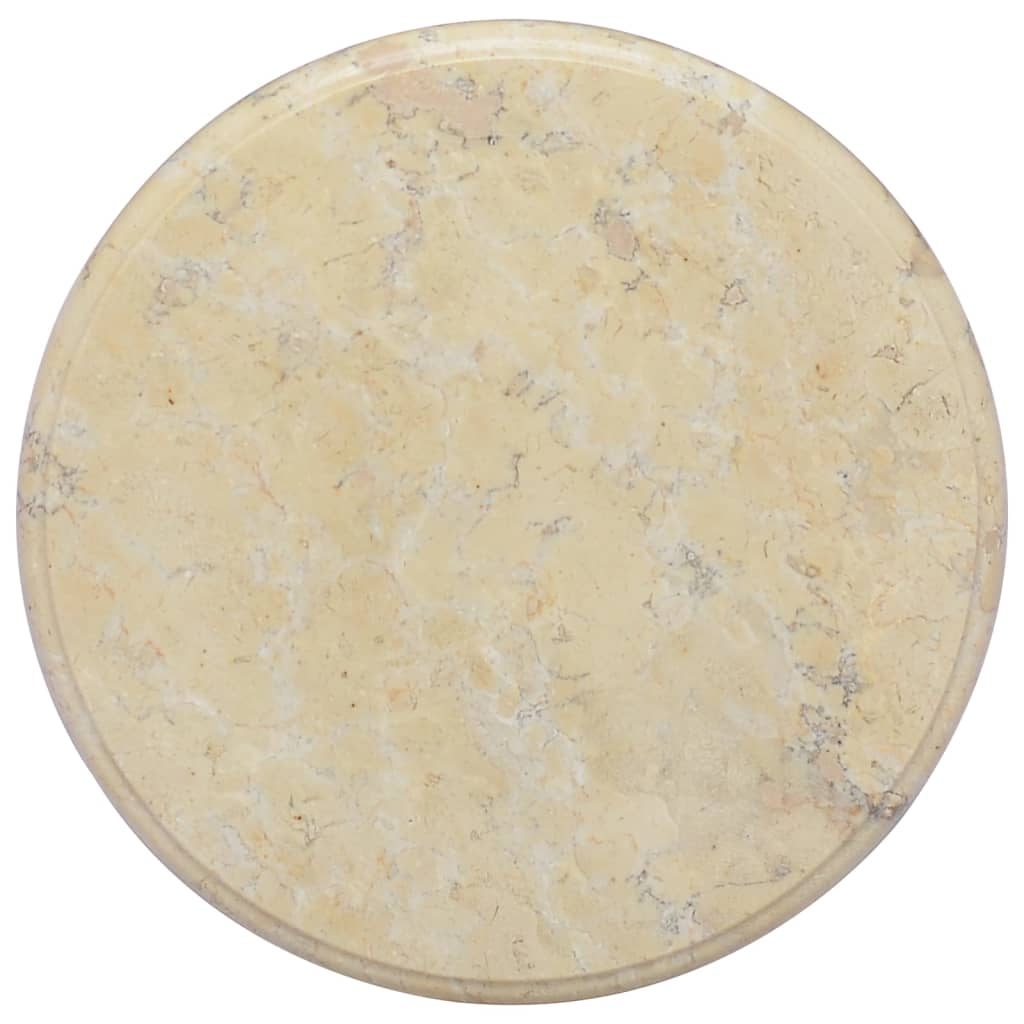 Table Top Cream Ã ̃40x2.5 cm Marble - Unbeatable Bargains