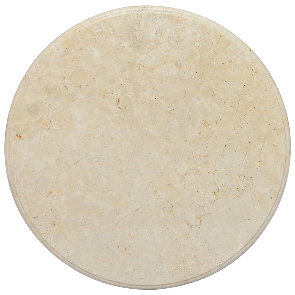 Table Top Cream Ã ̃60x2.5 cm Marble - Decor Base