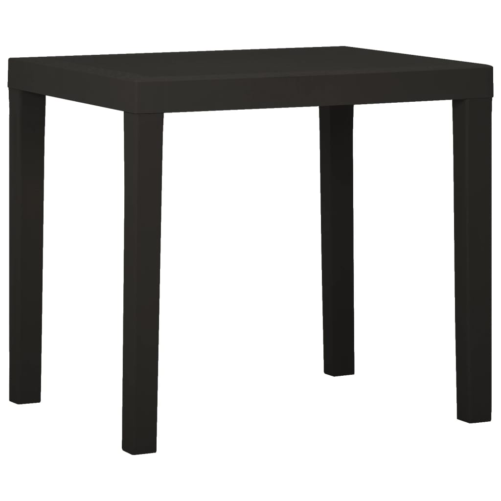 Garden Table Anthracite 79x65x72 cm Plastic - All Things Good