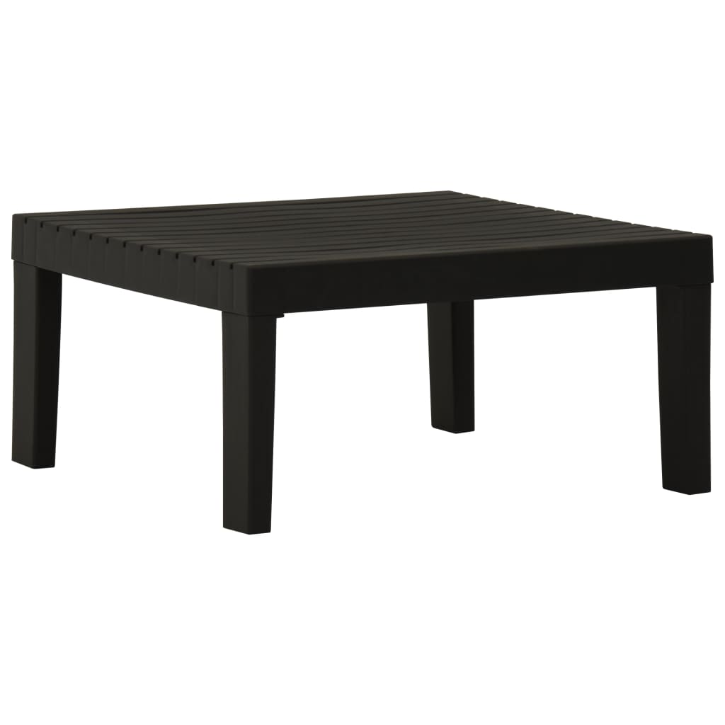 Garden Lounge Table Plastic Grey - R and M Furniture