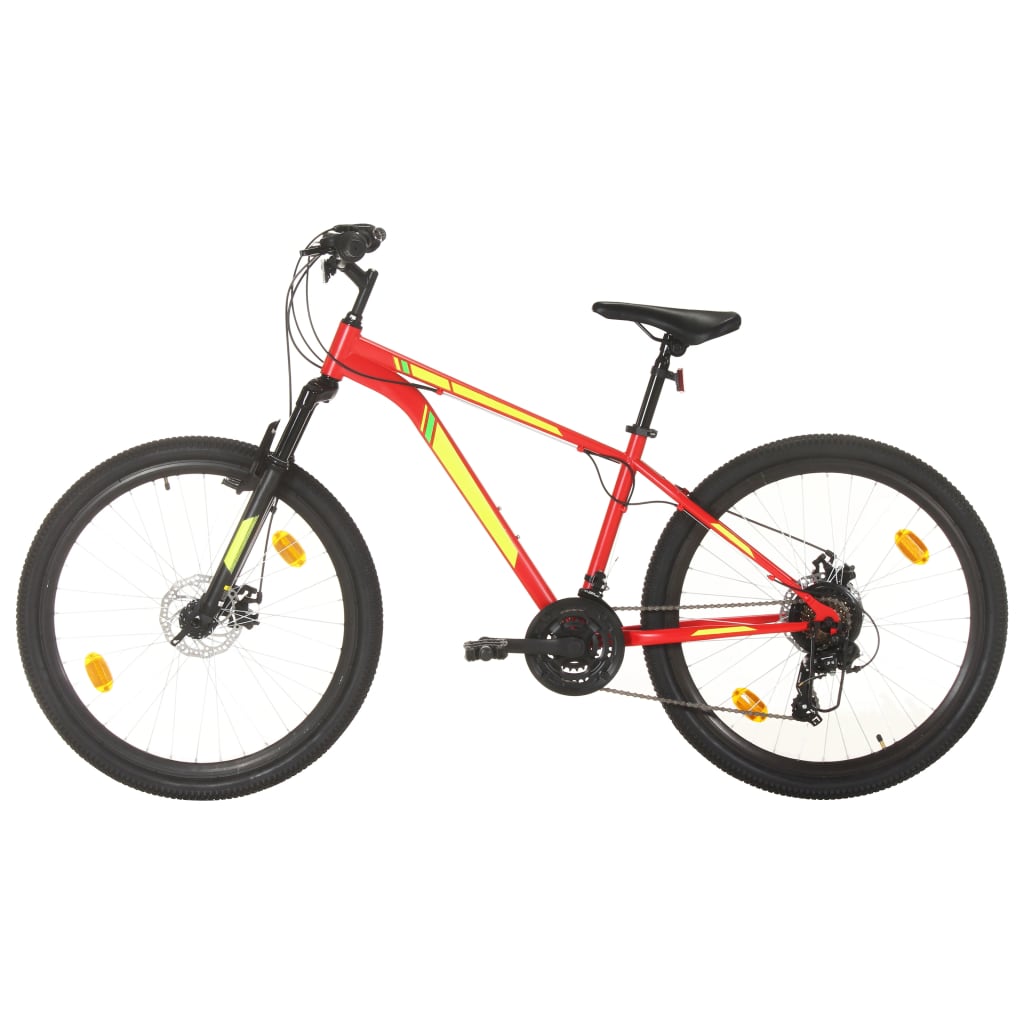 Mountain Bike 21 Speed 27.5 inch Wheel 38 cm Red - Style and Chic