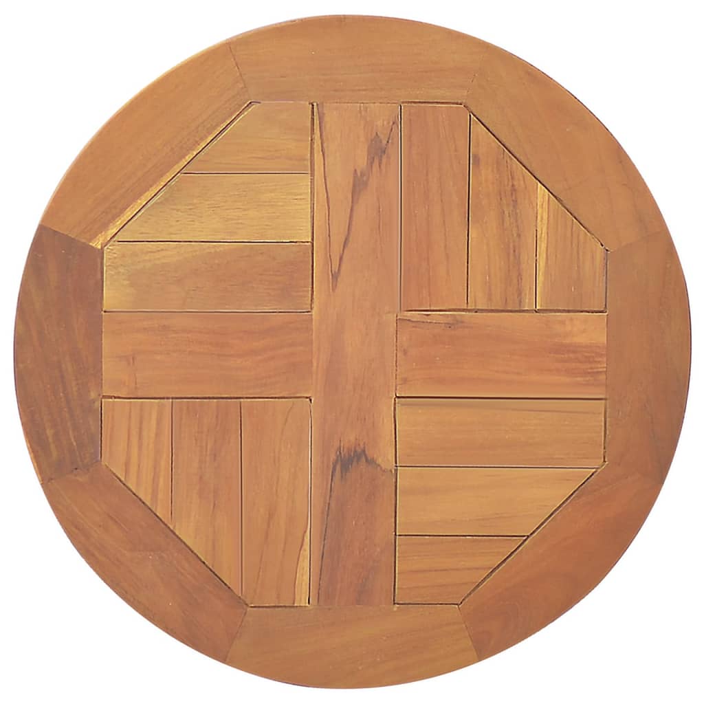Table Top Solid Teak Wood Round 2.5 cm 40 cm - Brittle & Co