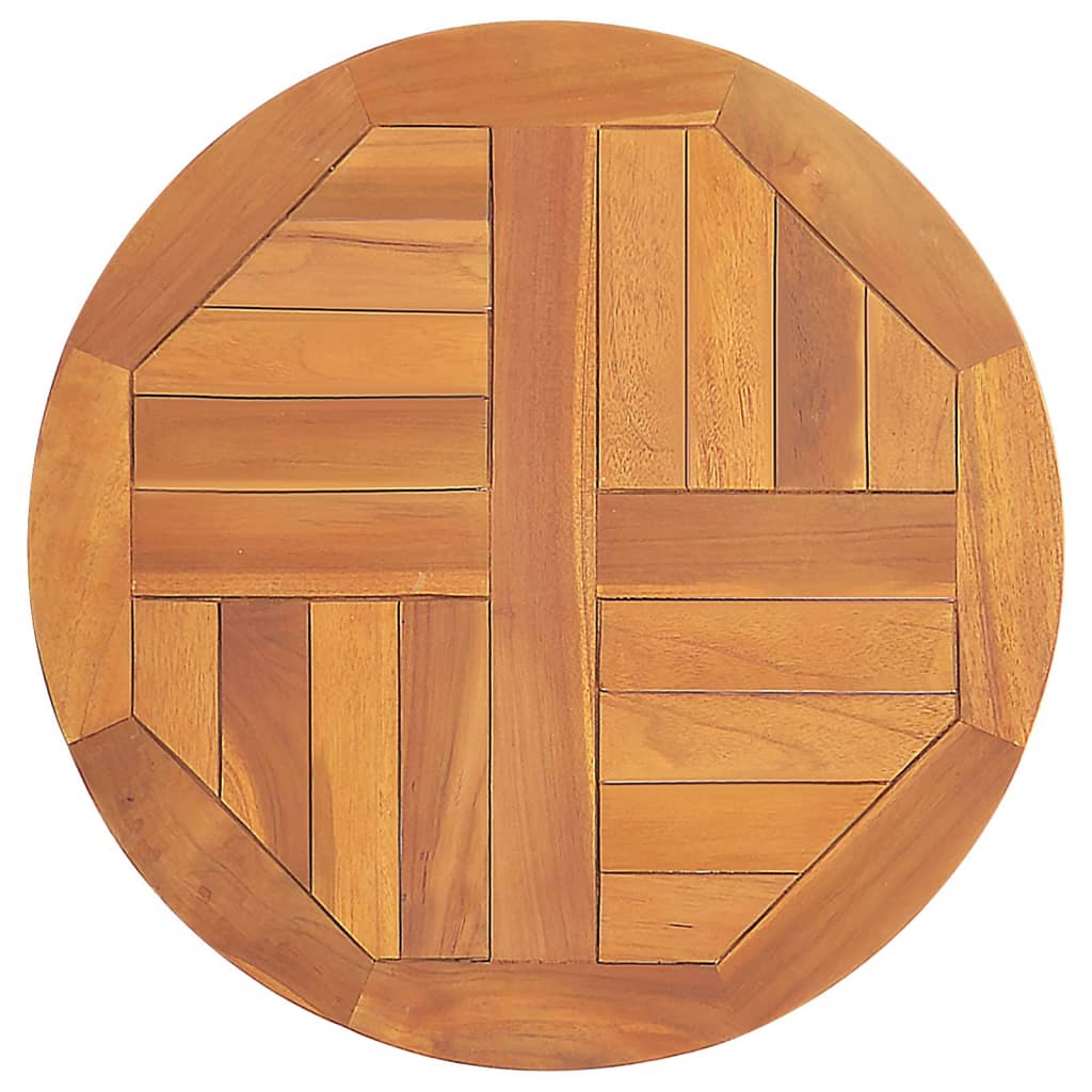 Table Top Solid Teak Wood Round 2.5 cm 50 cm - Casper Homes
