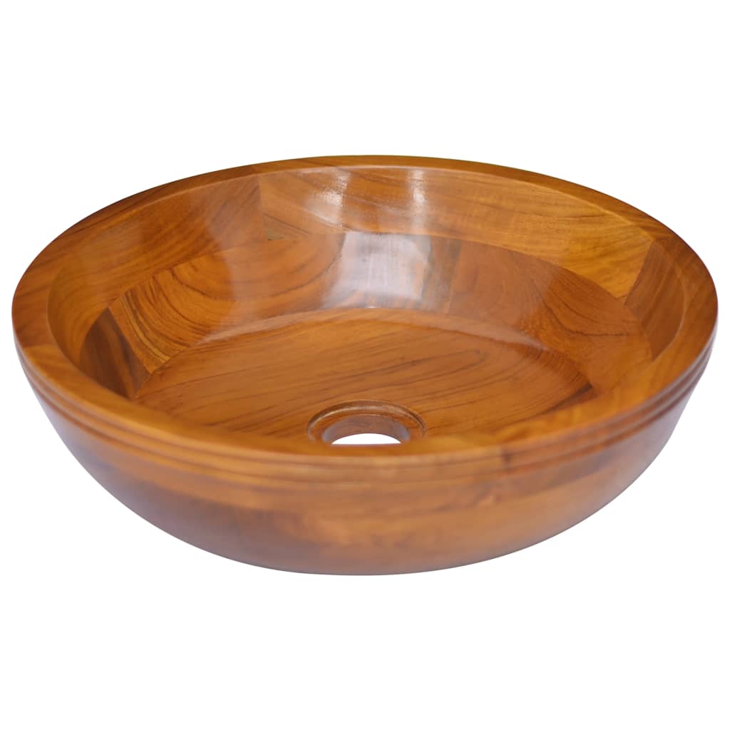 Basin Solid Teak Wood Î 40x10 cm - Millennium Furniture