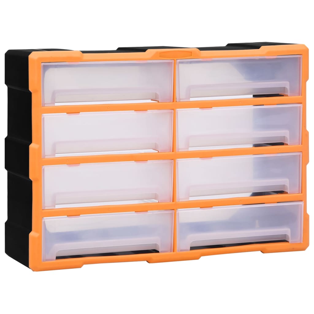 Multi-drawer Organiser with 8 Big Drawers 52x16x37 cm - Design Hut
