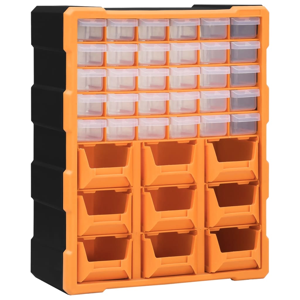 Multi-drawer Organiser with 39 Drawers 38x16x47 cm - R and M Furniture