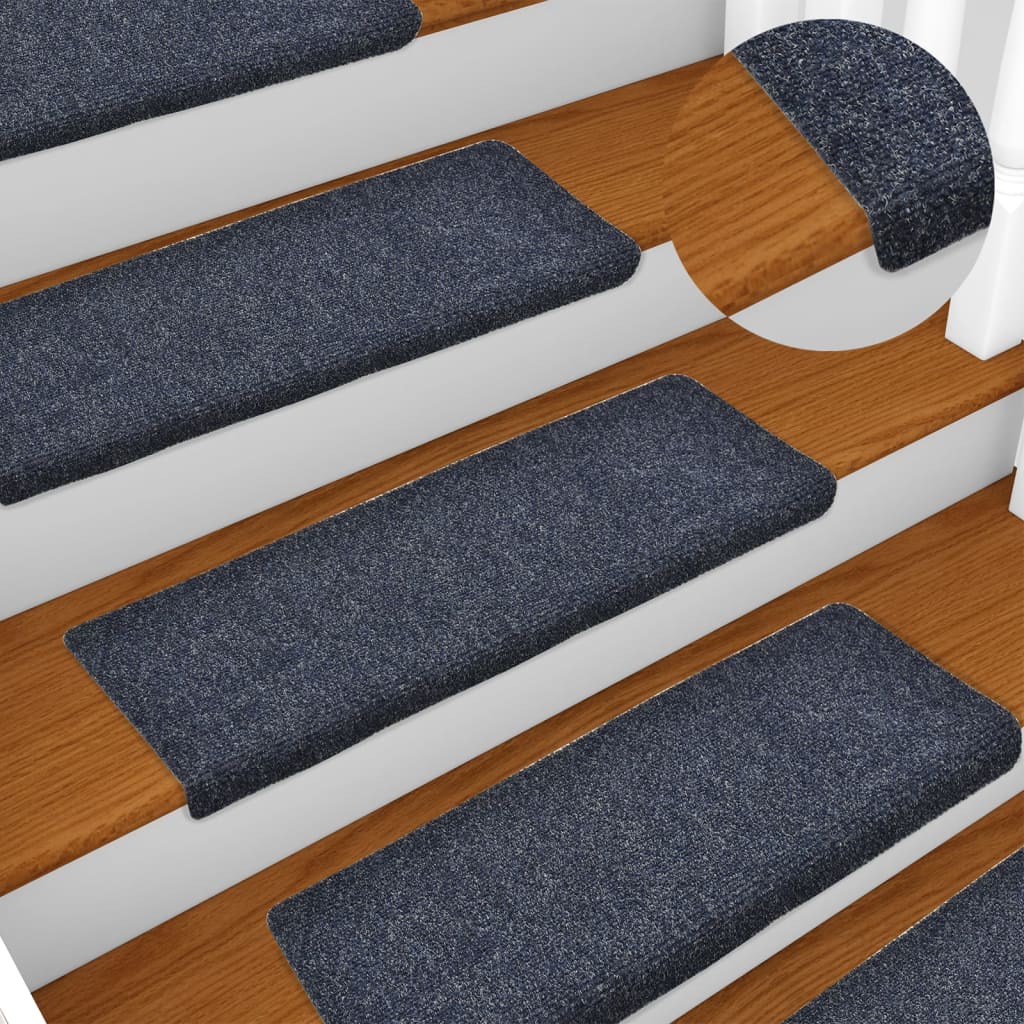 Stair Mats 5 Pcs Needle Punch 65x21x4cm Anthracite - Design Hut
