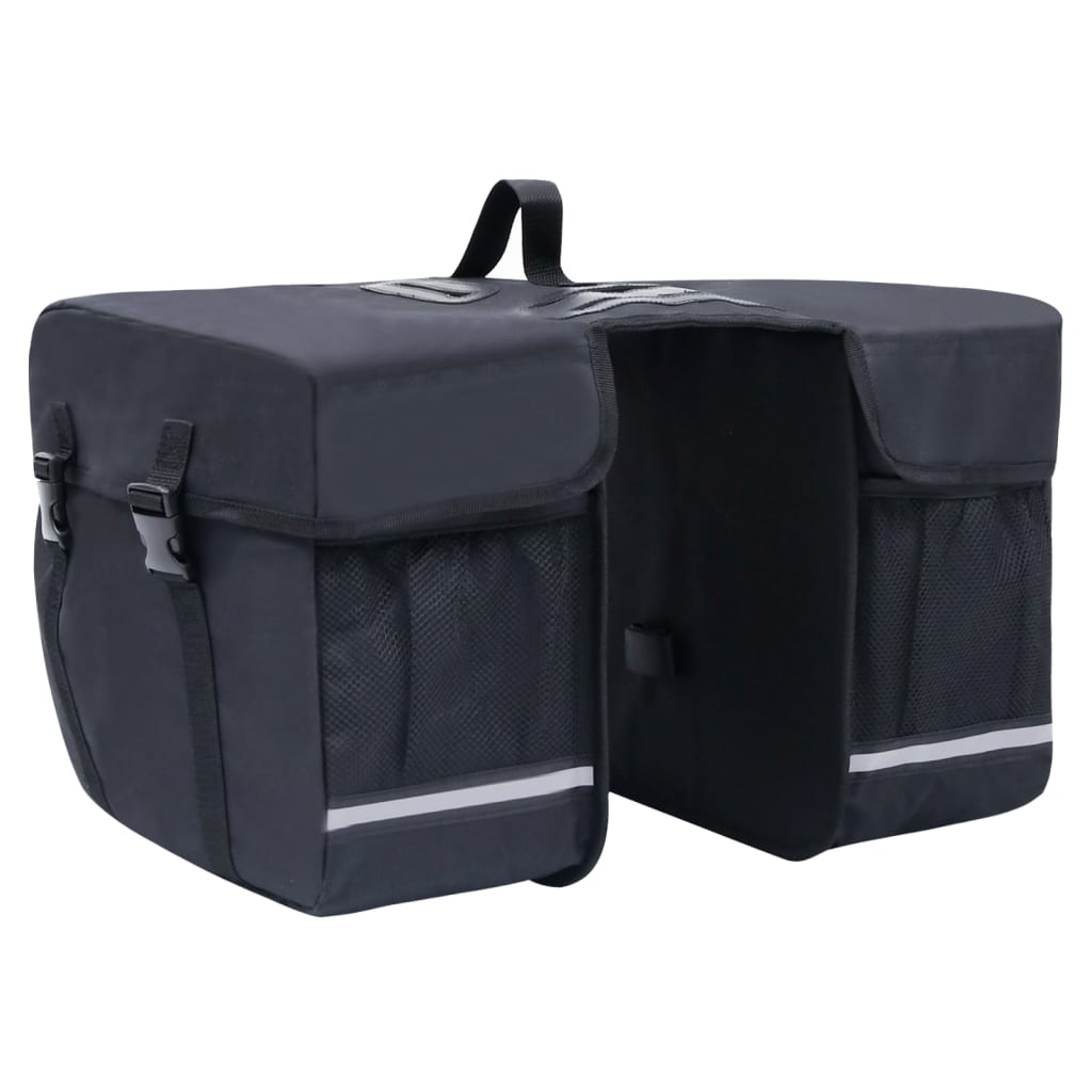 Double Bicycle Bag for Pannier Rack Waterproof 35 L Black - Style and Chic
