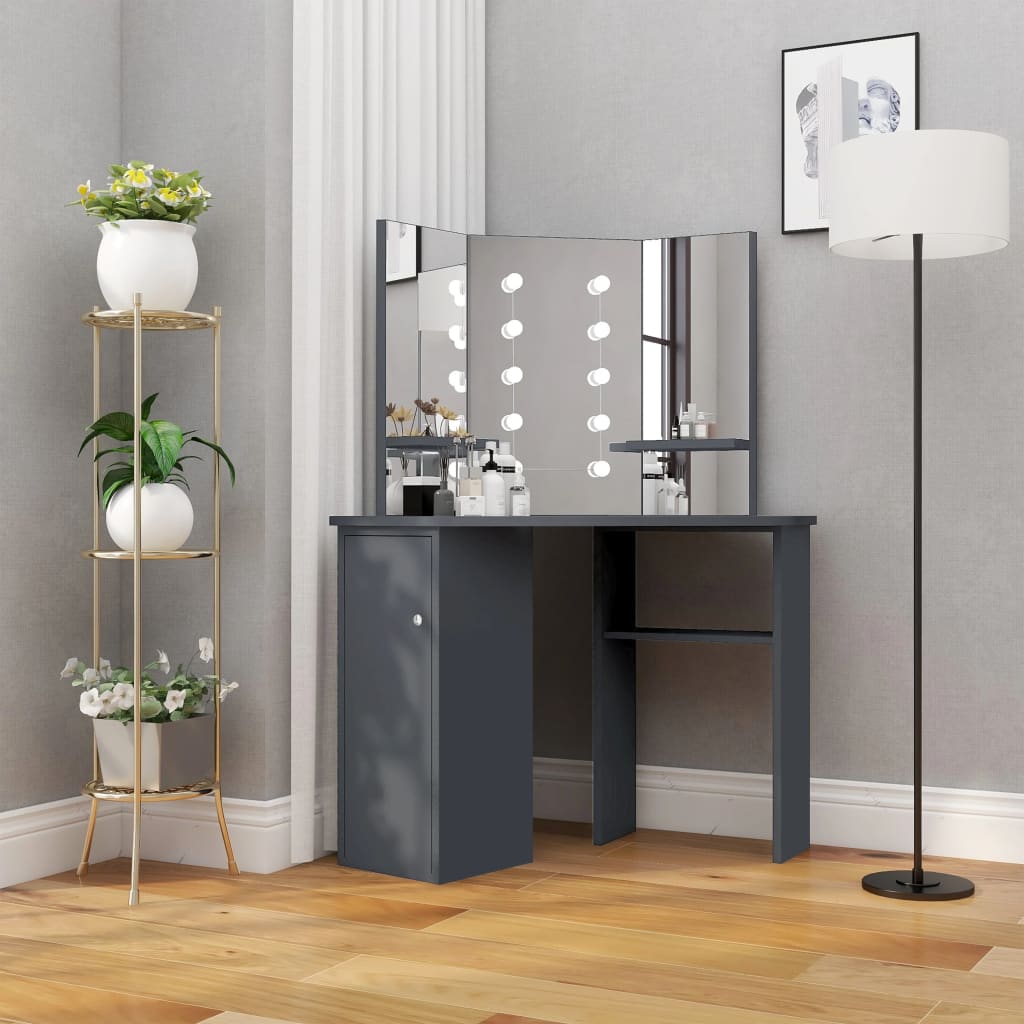 Dressing Table - DESINGA Dresser Grey 111cm - Decor Base