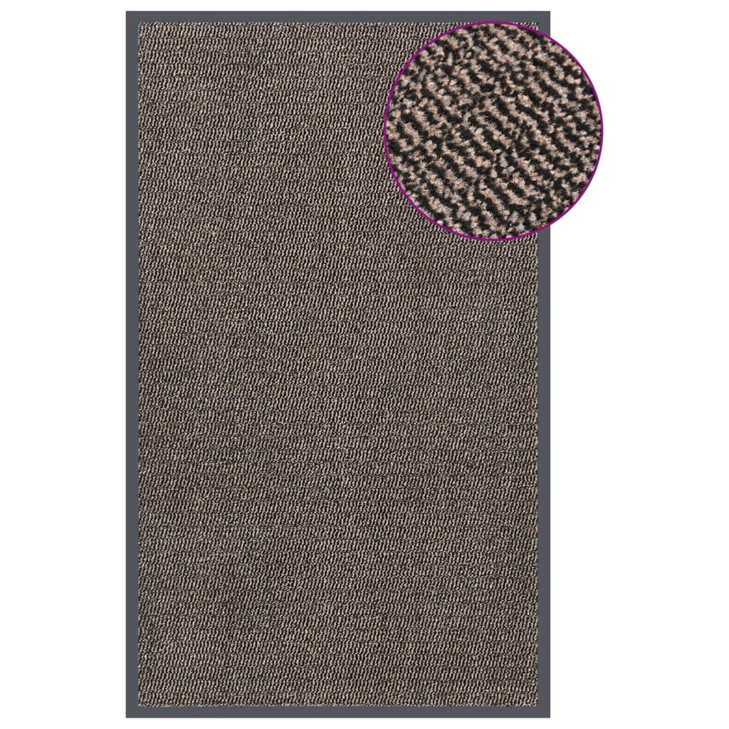 Doormat Tufted 90x150 cm Dark Brown - Direct Imports