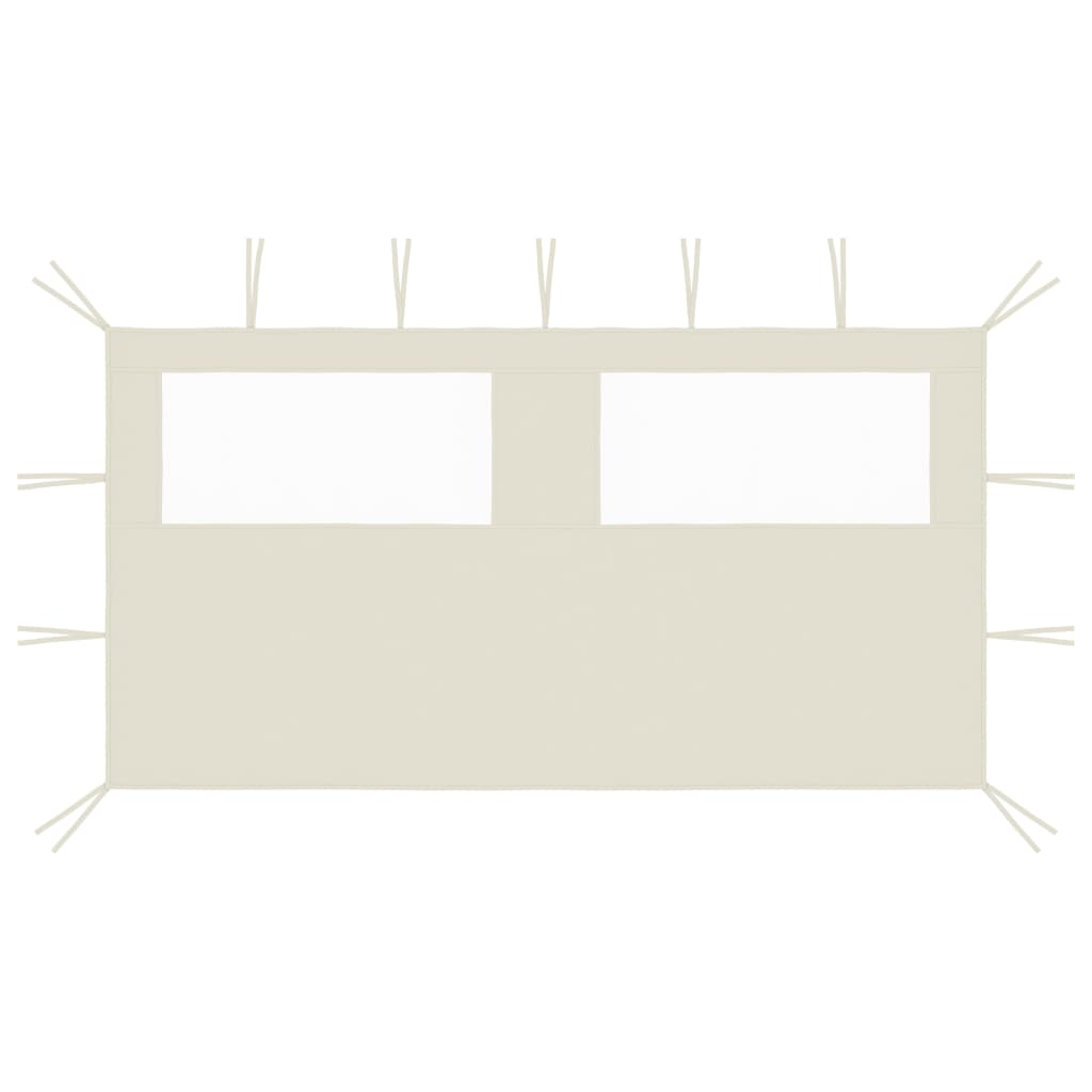 Gazebo Sidewall with Windows 4x2 m Cream - Tyrell & Tyrell