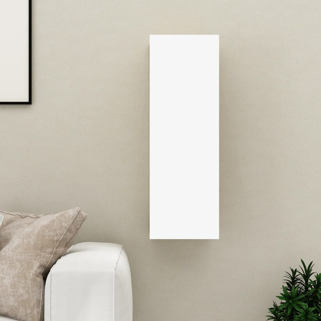 TV Cabinet White 30.5x30x90 cm Engineered Wood - Millennium Furniture