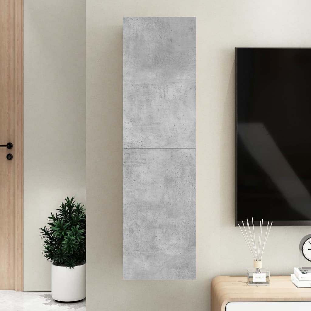 TV Cabinet Concrete Grey 30.5x30x110 cm Engineered Wood - Discount Dealers