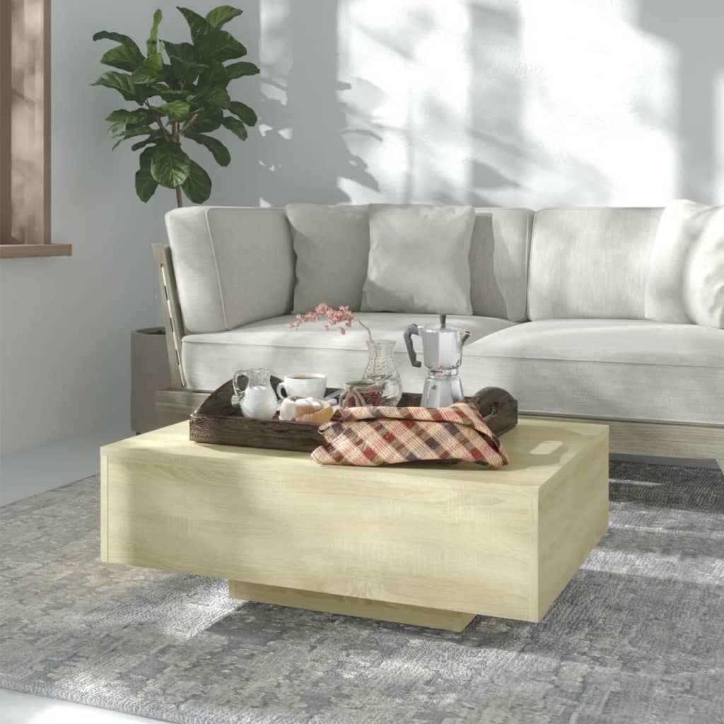 Coffee Table Sonoma Oak 85x55x31 cm Engineered Wood - Unbeatable Bargains