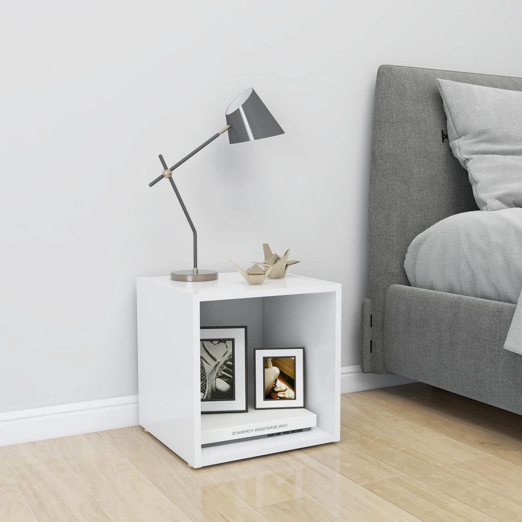 TV Cabinet White 37x35x37 cm Engineered Wood - Direct Imports