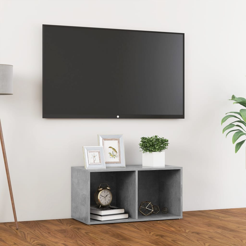 TV Cabinet Concrete Grey 72x35x36.5 cm Engineered Wood - Tyrell & Tyrell