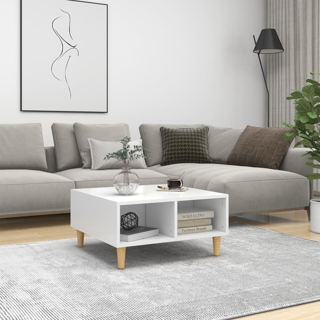 Coffee Table White 60x60x30 cm Chipboard - Tyrell & Tyrell