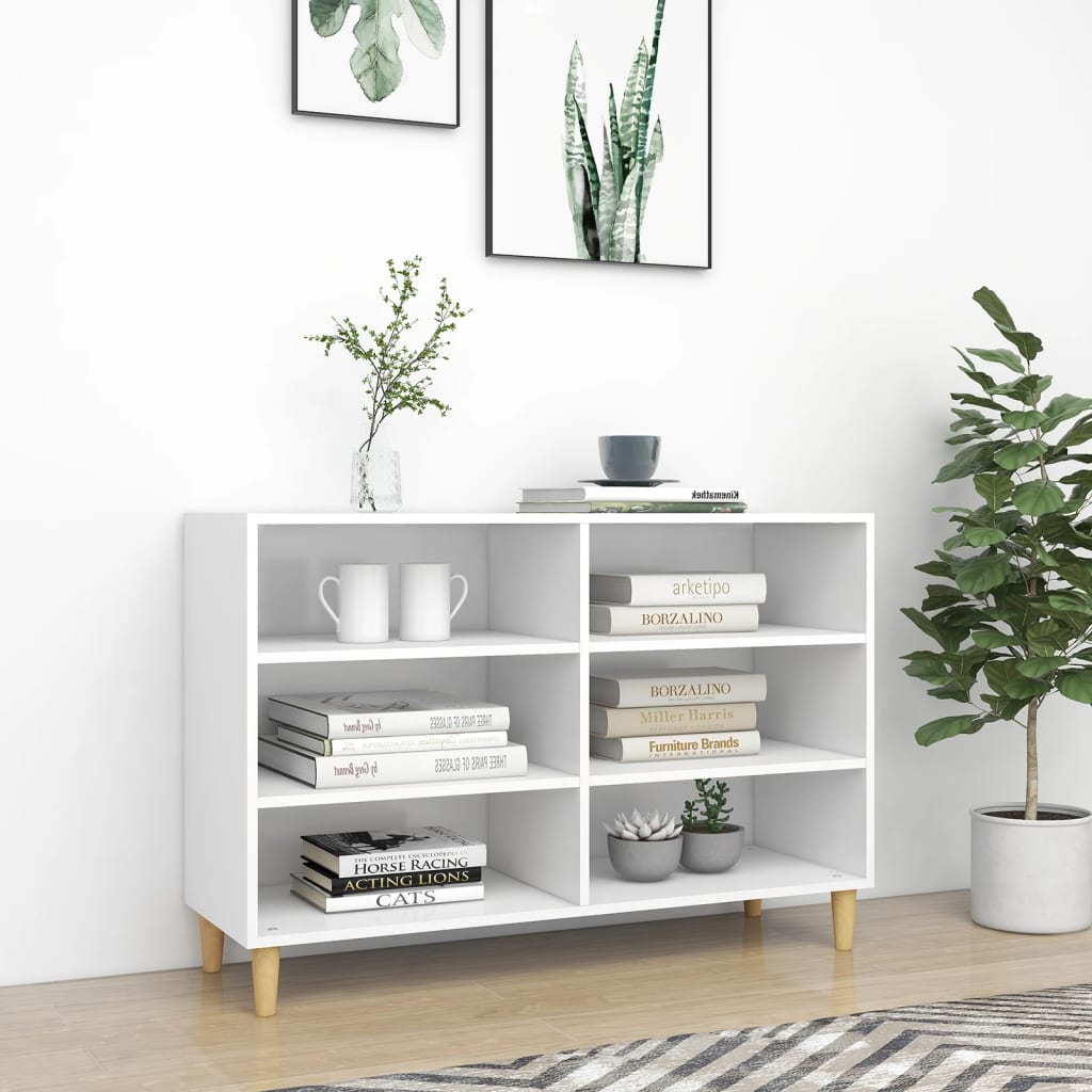 Sideboard White 103.5x35x70 cm Engineered Wood - Merlin Deals