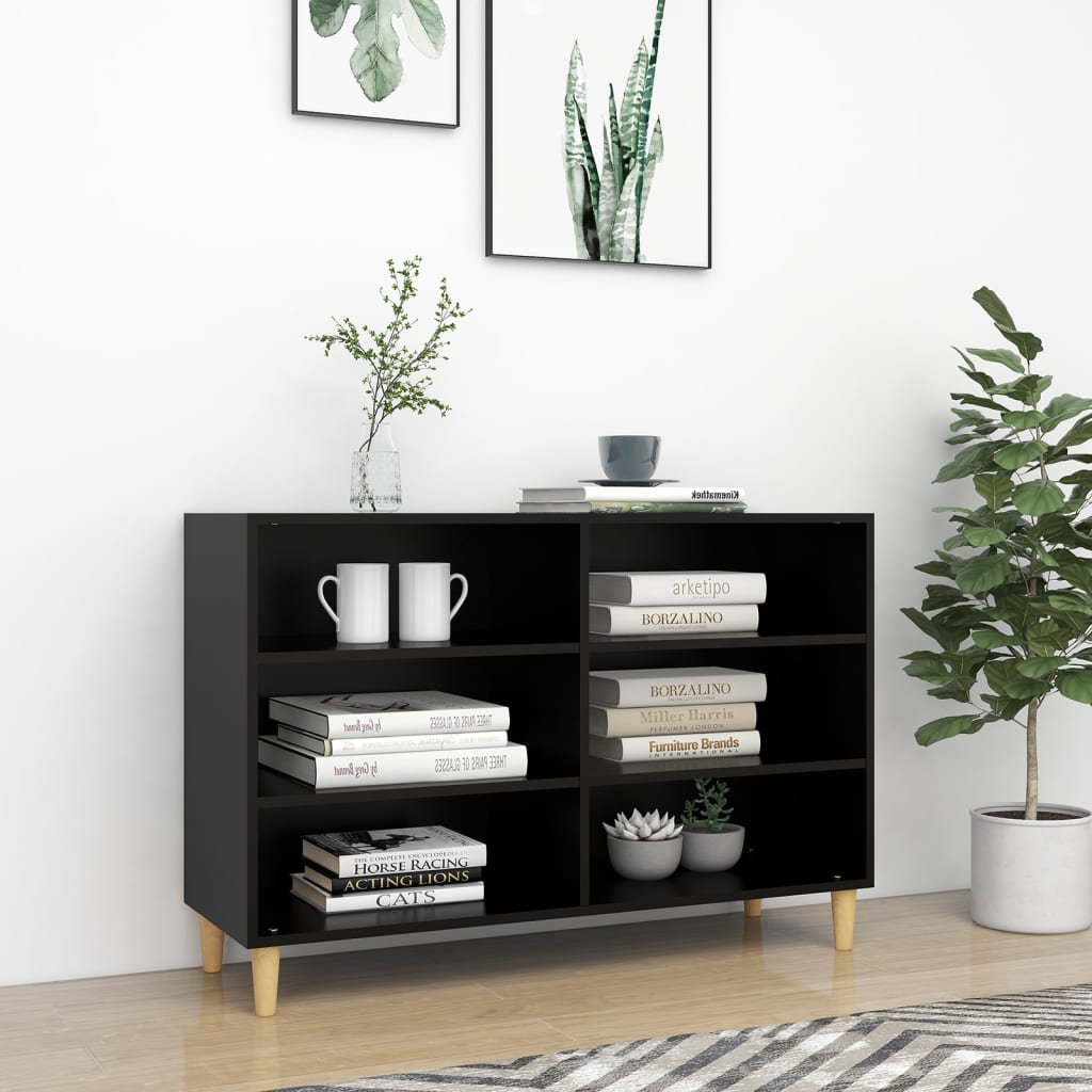 Sideboard Black 103.5x35x70 cm Engineered Wood - Decor Base