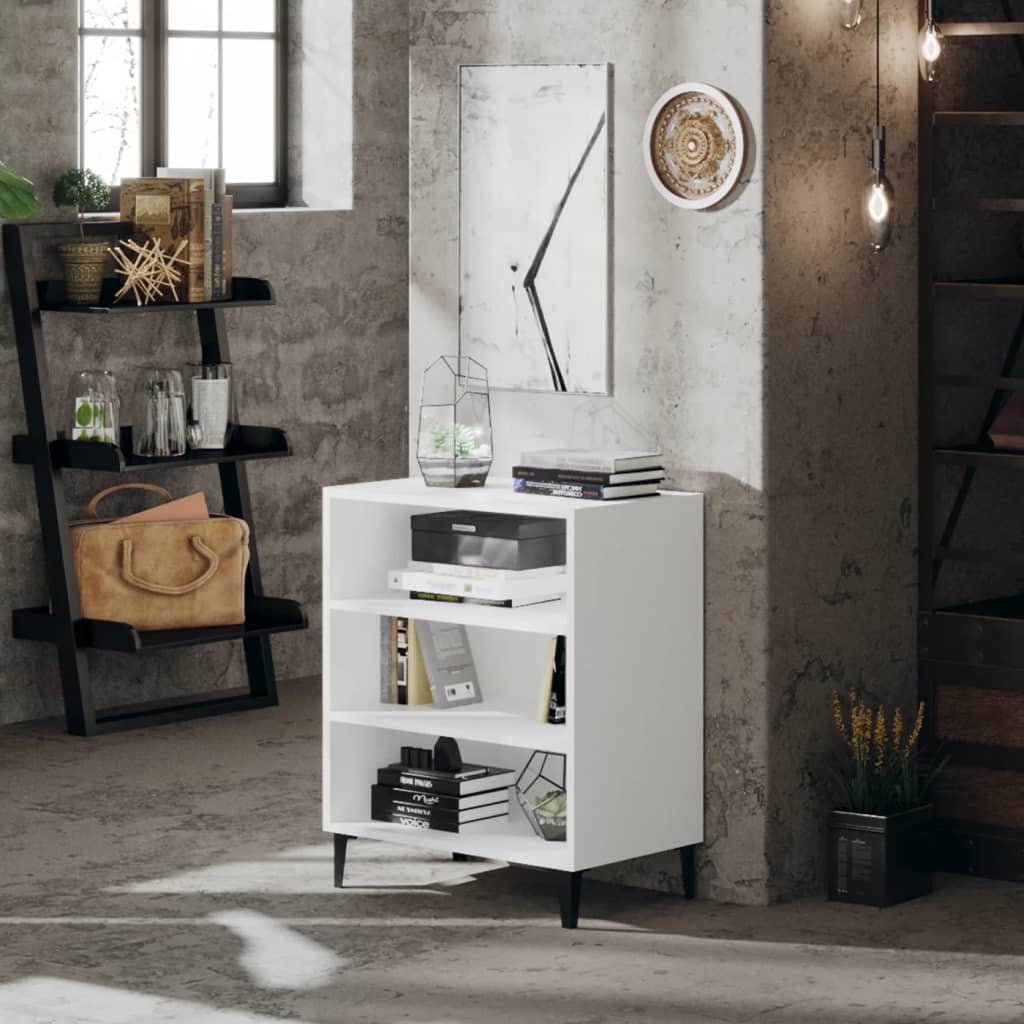 Sideboard White 57x35x70 cm Engineered Wood - Decor Base